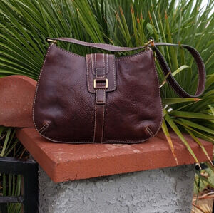 Leather vintage Fossil‎ Hobo Shoulder Bag